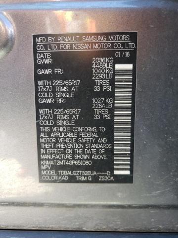 Zdjęcie 10 z aukcji – 2016 NISSAN ROGUE S z VIN KNMAT2MT4GP651080