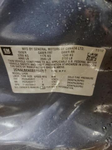 Photo 10 from auction – 2014 CHEVROLET EQUINOX LT with VIN 2GNALBEK6E6194797