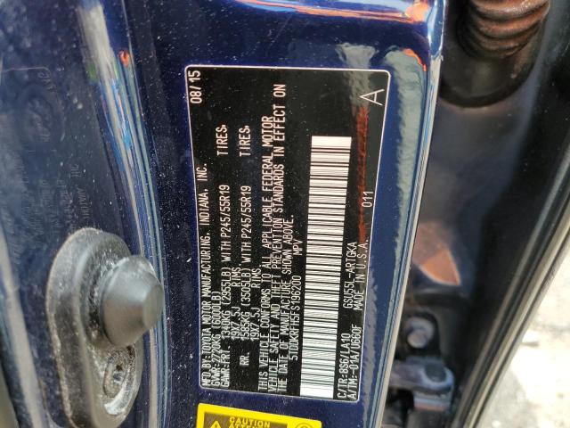 Photo 10 from auction – 2015 TOYOTA HIGHLANDER with VIN 5TDDKRFH5FS196200
