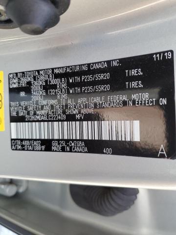 Photo 10 from auction – 2020 LEXUS RX 350 with VIN 2T2HZMDA6LC223409