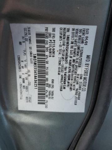 Photo 10 from auction – 2005 MERCURY SABLE LS P with VIN 1MEFM55S65A636251