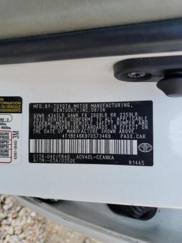 Photo 10 from auction – 2007 TOYOTA CAMRY CE with VIN 4T1BE46K97U573469