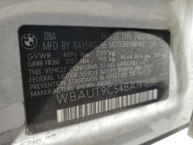 Photo 10 from auction – 2011 BMW 328 I with VIN WBAUT9C54BA191663
