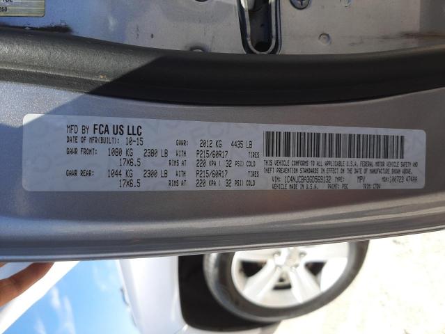 Photo 10 from auction – 2016 JEEP COMPASS SP with VIN 1C4NJCBA3GD569132