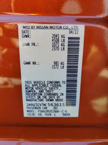 Photo 10 from auction – 2022 NISSAN LEAF SV with VIN 1N4AZ1CV7NC563615