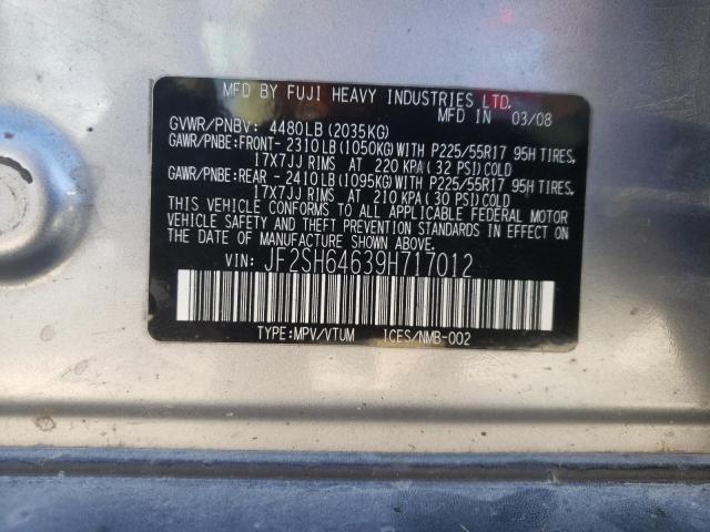 Photo 10 from auction – 2009 SUBARU FORESTER 2 with VIN JF2SH64639H717012