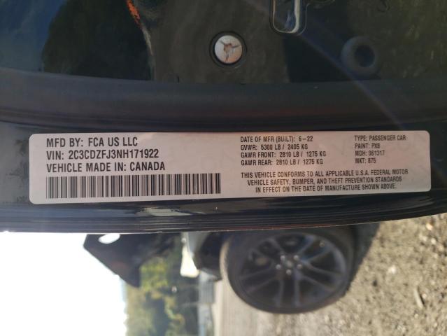 Photo 10 from auction – 2022 DODGE CHALLENGER with VIN 2C3CDZFJ3NH171922