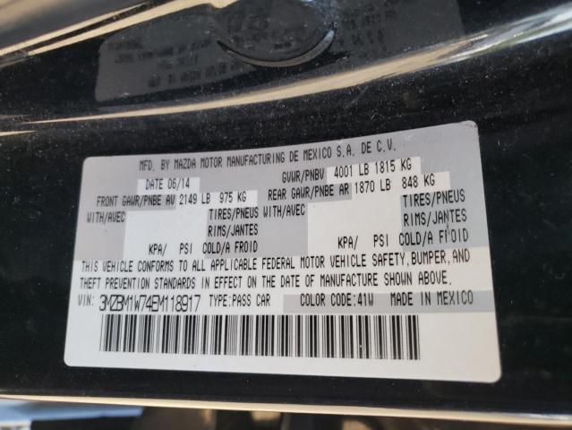 Photo 10 from auction – 2014 MAZDA 3 GRAND TO with VIN 3MZBM1W74EM118917