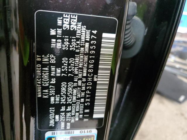 Photo 10 from auction – 2022 KIA TELLURIDE with VIN 5XYP3DHC8NG195374
