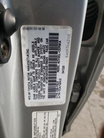 Photo 10 from auction – 2003 TOYOTA CAMRY LE with VIN 4T1BE32K53U678665
