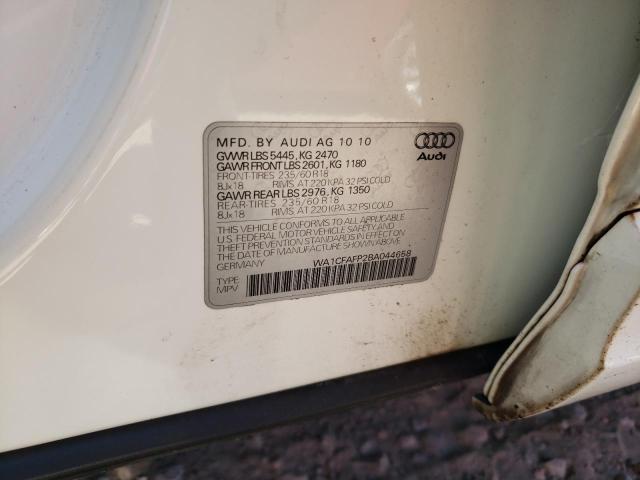 Photo 10 from auction – 2011 AUDI Q5 PREMIUM with VIN WA1CFAFP2BA044658