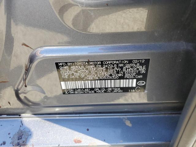 Photo 10 from auction – 2013 LEXUS GS 350 with VIN JTHBE1BLXD5005320