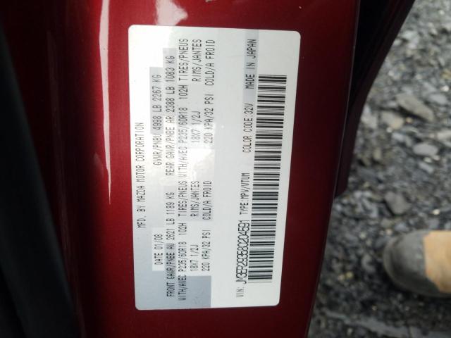 Photo 9 from auction – 2008 MAZDA CX-7 with VIN JM3ER293580204591