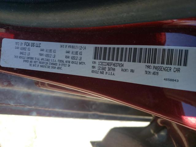 Photo 10 from auction – 2015 CHRYSLER 200 LIMITE with VIN 1C3CCCAB3FN637034