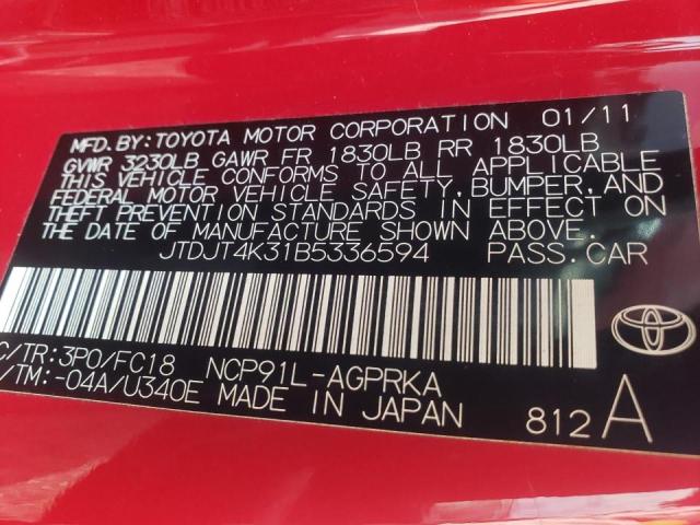 Photo 10 from auction – 2011 TOYOTA YARIS with VIN JTDJT4K31B5336594
