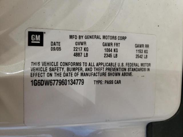 Photo 10 from auction – 2006 CADILLAC STS with VIN 1G6DW677960134779