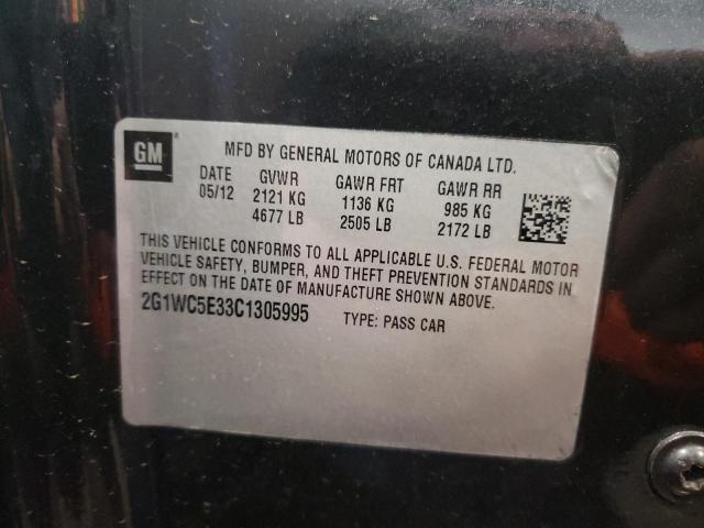 Photo 10 from auction – 2012 CHEVROLET IMPALA LTZ with VIN 2G1WC5E33C1305995