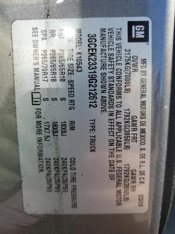 Photo 10 from auction – 2009 CHEVROLET SILVERADO with VIN 3GCEK23319G212612