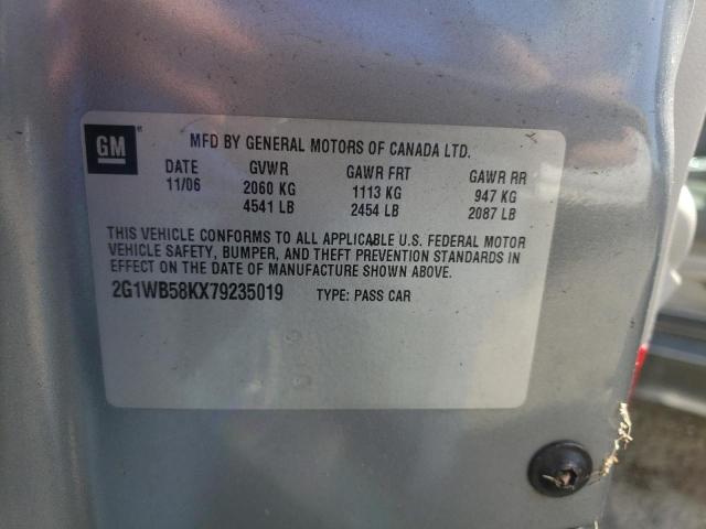 Photo 10 from auction – 2007 CHEVROLET IMPALA LS with VIN 2G1WB58KX79235019