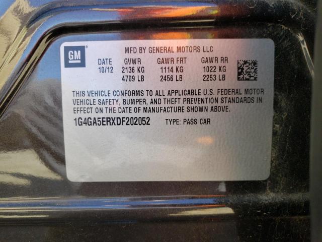 Photo 10 from auction – 2013 BUICK LACROSSE with VIN 1G4GA5ERXDF202052