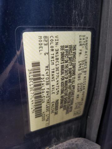 Photo 10 from auction – 2007 NISSAN VERSA S with VIN 3N1BC13E77L447194