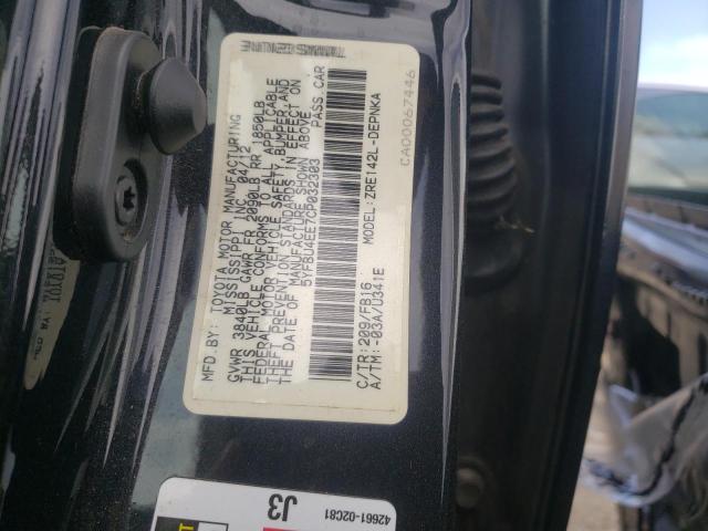 Photo 10 from auction – 2012 TOYOTA COROLLA BA with VIN 5YFBU4EE7CP032303