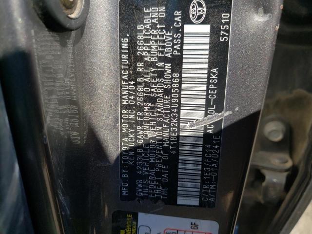 Photo 10 from auction – 2004 TOYOTA CAMRY LE with VIN 4T1BE32K34U905868