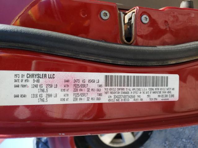 Photo 10 from auction – 2009 DODGE JOURNEY SX with VIN 3D4GG57V69T542649