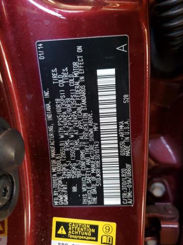 Photo 10 from auction – 2014 TOYOTA HIGHLANDER with VIN 5TDJKRFH9ES010143