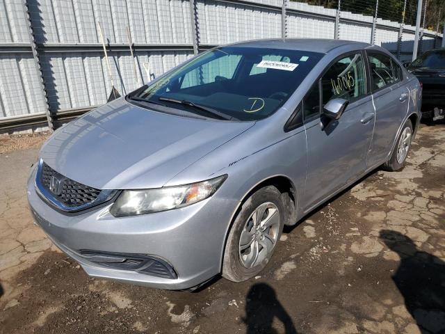 Photo 2 from auction – 2013 HONDA CIVIC LX with VIN 19XFB2F50DE048873