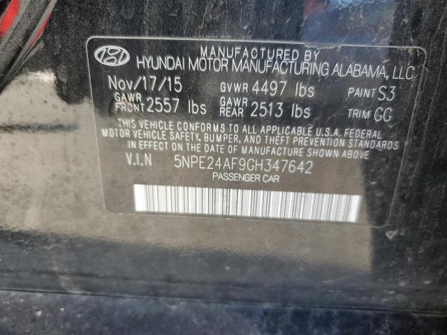 Photo 10 from auction – 2016 HYUNDAI SONATA SE with VIN 5NPE24AF9GH347642