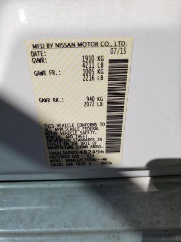 Photo 10 from auction – 2015 NISSAN ALTIMA 2.5 with VIN 1N4AL3APXFC482496