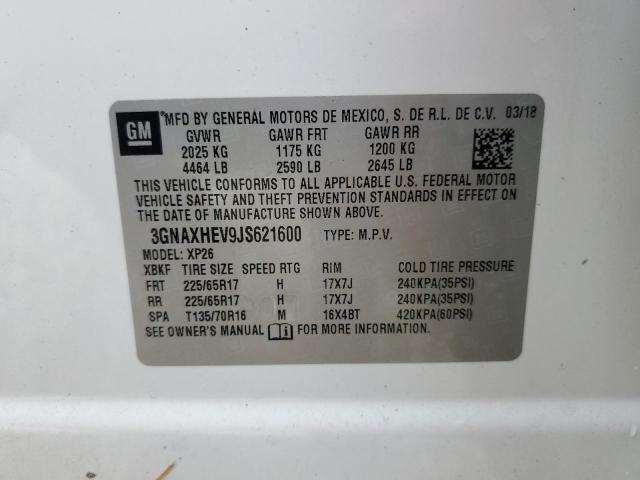 Photo 10 from auction – 2018 CHEVROLET EQUINOX LS with VIN 3GNAXHEV9JS621600