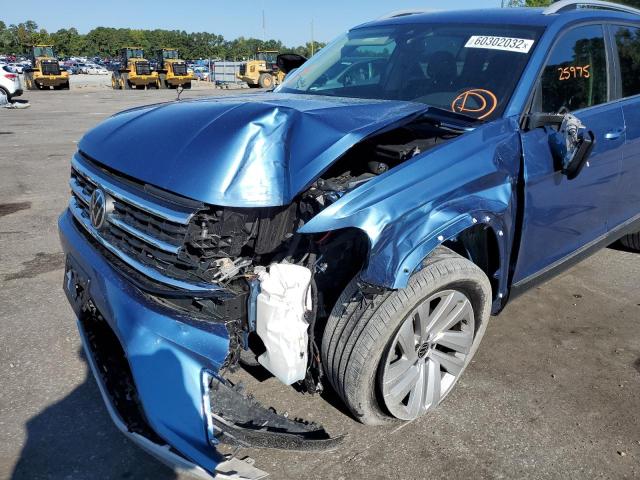 Photo 9 from auction – 2021 VOLKSWAGEN ATLAS SEL with VIN 1V2ER2CA7MC503619