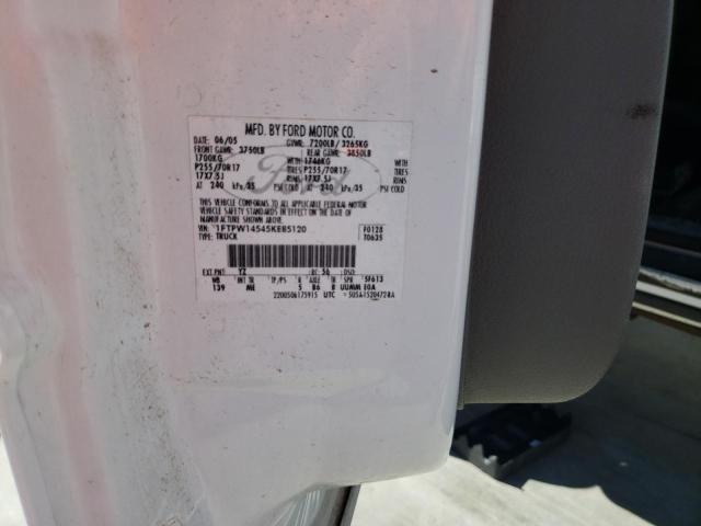 Photo 10 from auction – 2005 FORD F150 SUPER with VIN 1FTPW14545KE85120