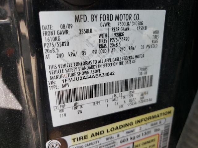 Photo 10 from auction – 2010 FORD EXPEDITION with VIN 1FMJU2A54AEA33842