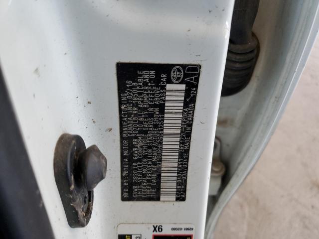 Photo 10 from auction – 2016 TOYOTA COROLLA L with VIN 2T1BURHE2GC612511