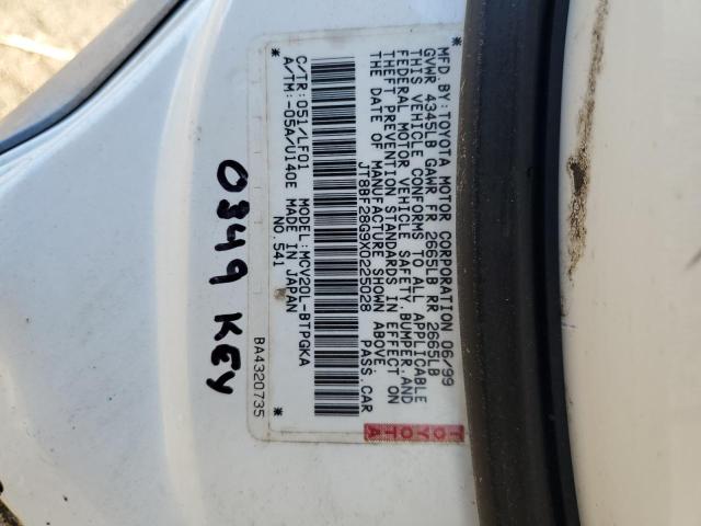 Photo 10 from auction – 1999 LEXUS ES 300 with VIN JT8BF28G9X0225028