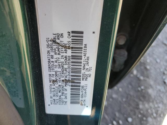 Photo 10 from auction – 2001 TOYOTA PRIUS with VIN JT2BK12U610035368