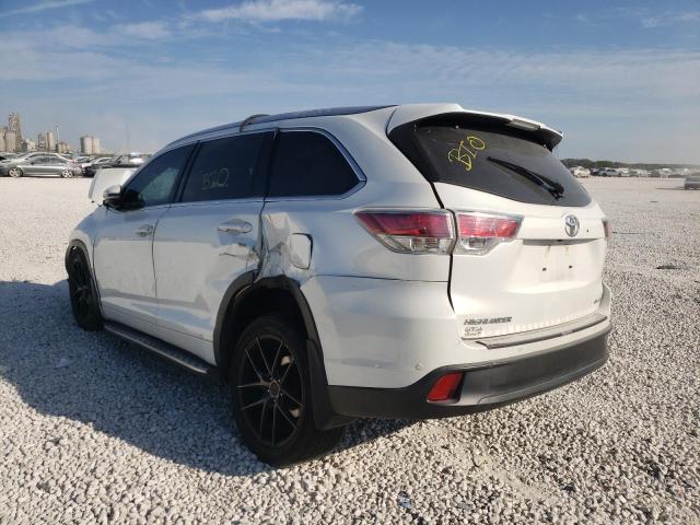 Photo 3 from auction – 2016 TOYOTA HIGHLANDER with VIN 5TDYKRFH4GS163269