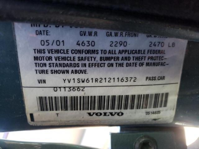 Photo 10 from auction – 2001 VOLVO V70 with VIN YV1SW61R212116372