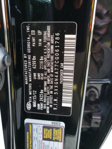 Photo 10 from auction – 2012 KIA OPTIMA EX with VIN 5XXGN4A77CG061786