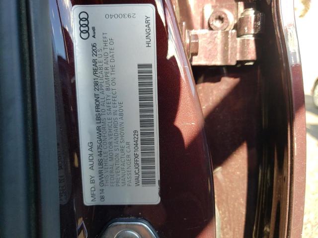 Photo 10 from auction – 2015 AUDI A3 PREMIUM with VIN WAUCJGFFXF1044229
