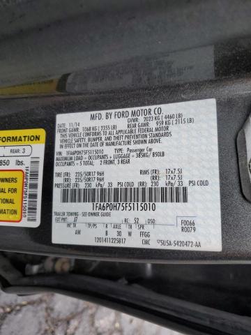 Photo 10 from auction – 2015 FORD FUSION SE with VIN 1FA6P0H75F5115010