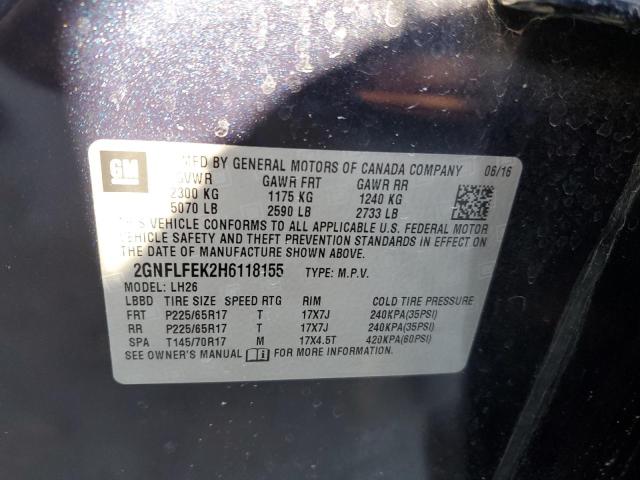 Photo 10 from auction – 2017 CHEVROLET EQUINOX LT with VIN 2GNFLFEK2H6118155