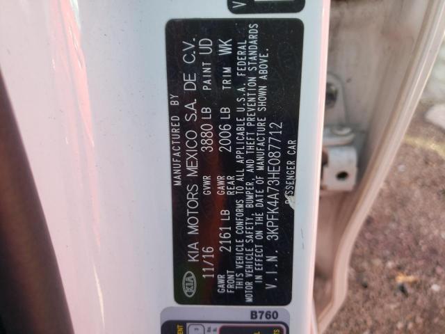 Photo 10 from auction – 2017 KIA FORTE LX with VIN 3KPFK4A73HE087712