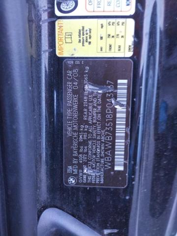 Photo 10 from auction – 2008 BMW 335 I with VIN WBAWB73518P043167