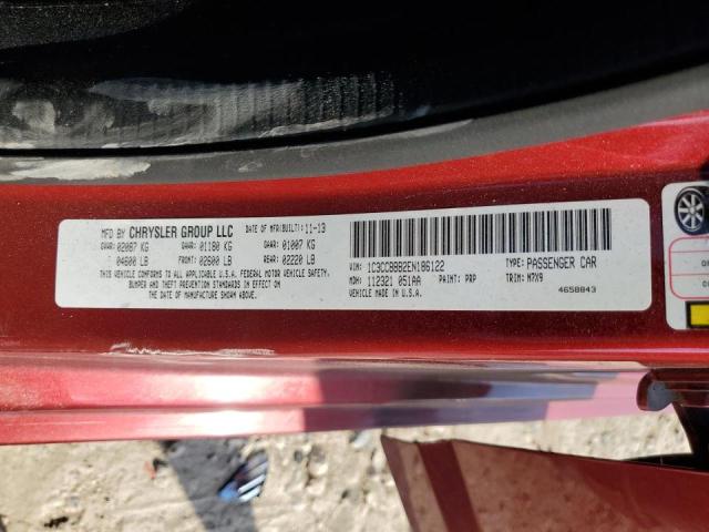 Photo 10 from auction – 2014 CHRYSLER 200 TOURIN with VIN 1C3CCBBB2EN186122