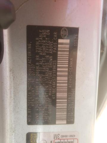 Photo 10 from auction – 2007 TOYOTA CAMRY with VIN 4T1BE46K57U189625