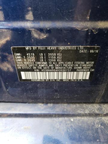 Photo 10 from auction – 2017 SUBARU LEGACY with VIN 4S3BNAR64H3020737